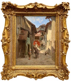 Francois Grison, Bordeaux 1845 – 1914 Genève, French Painter, Le Renseignement