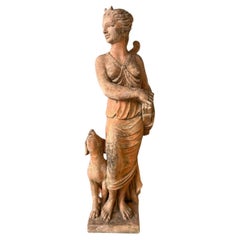 Grit Statue depicting Diana Goddess of Hunting, 1950s