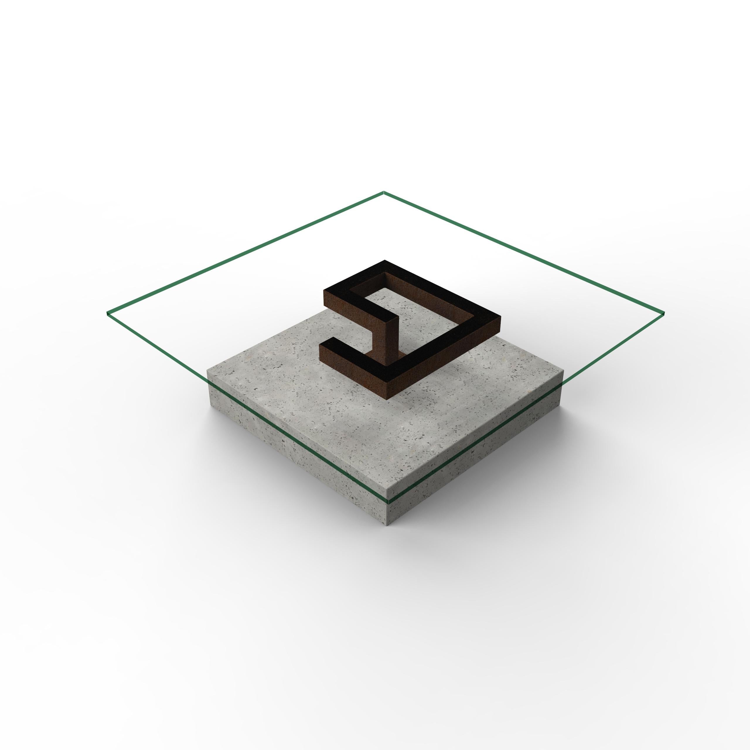 Modern Grito Marble Coffee Table Contemporary Design Sculptural Furniture Joaquín Moll For Sale