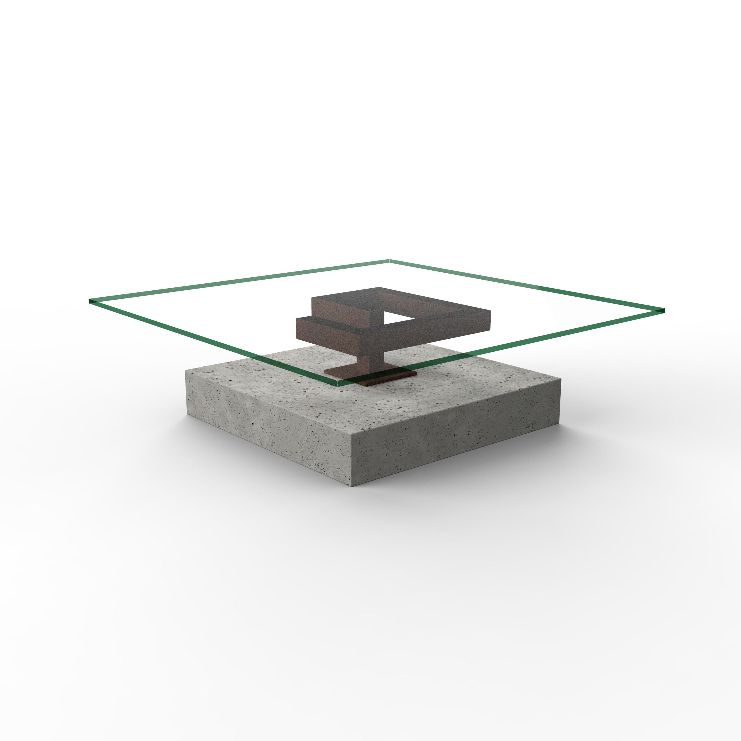 Hand-Crafted Grito Marble Coffee Table Contemporary Design Sculptural Furniture Joaquín Moll For Sale