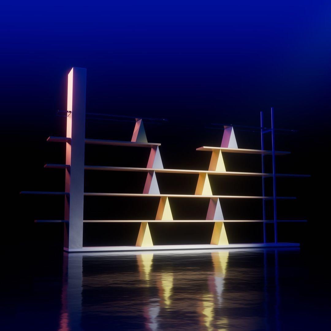Contemporary Gritti Bookcase by Memphis, Andrea Branzi For Sale