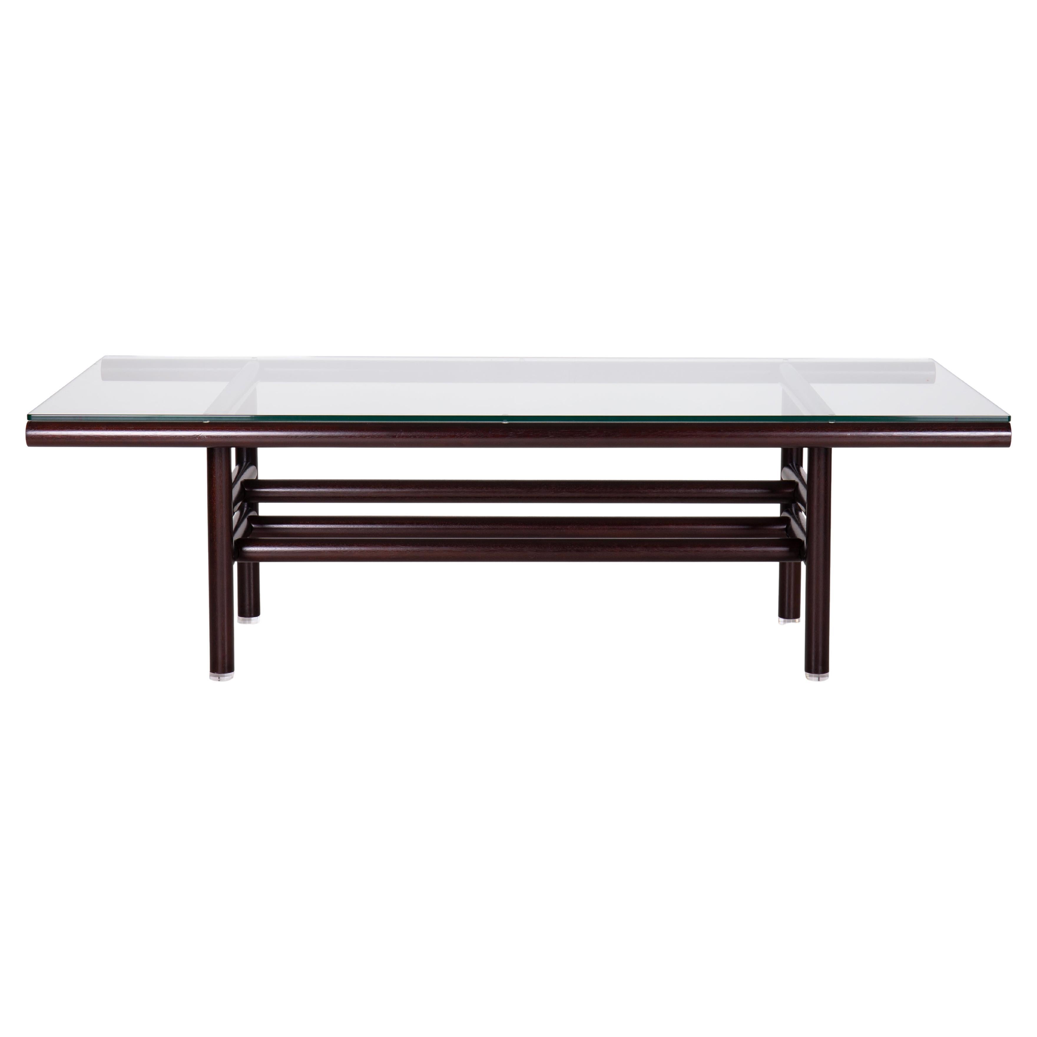 Gritti Table by Carlo Scarpa with crystal top, 1976