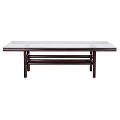 Gritti Table by Carlo Scarpa with crystal top, 1976