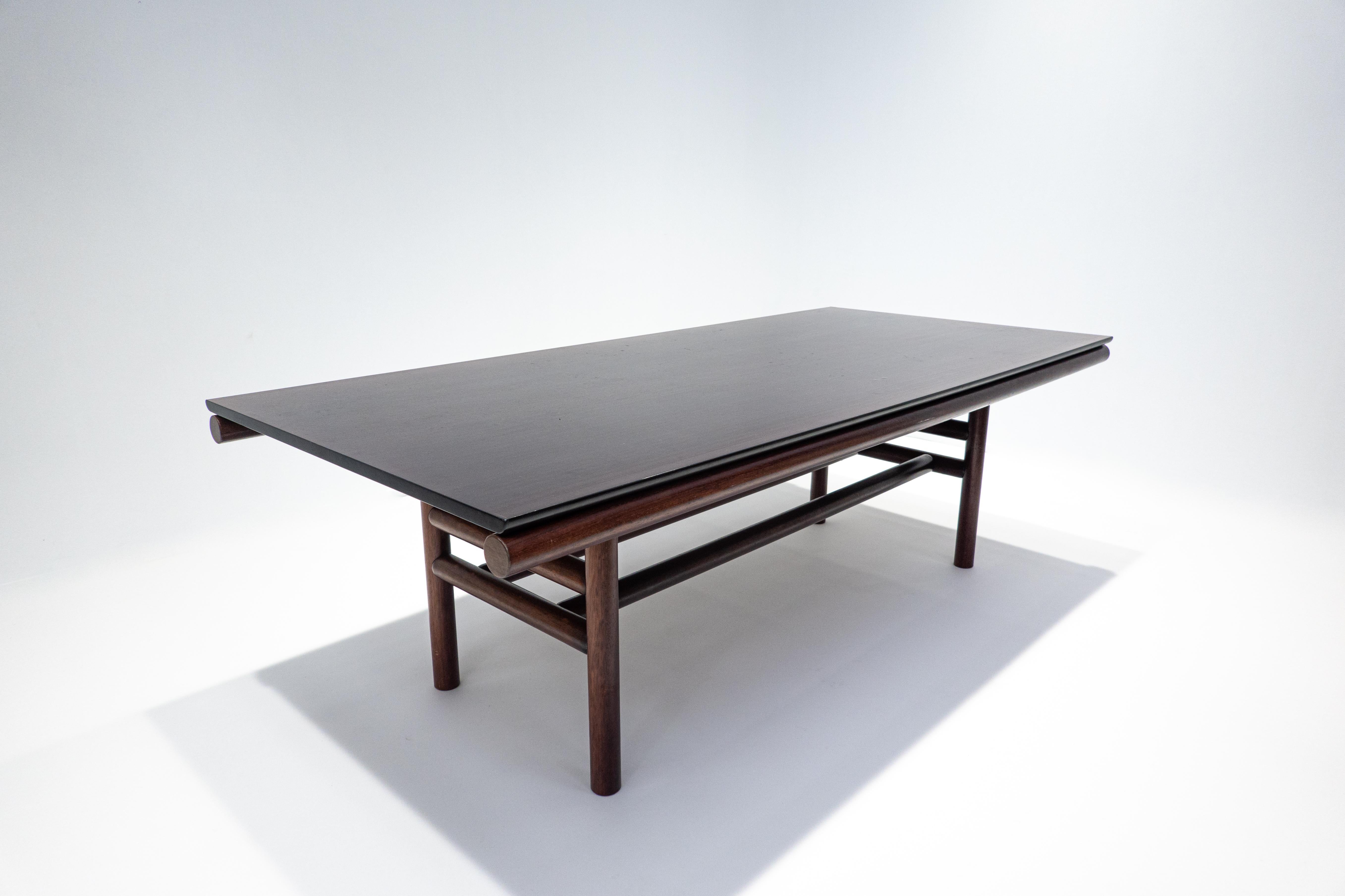 Mid-Century Modern Gritti Wooden Dining Table by Carlo Scarpa for Simon International, 1970s
