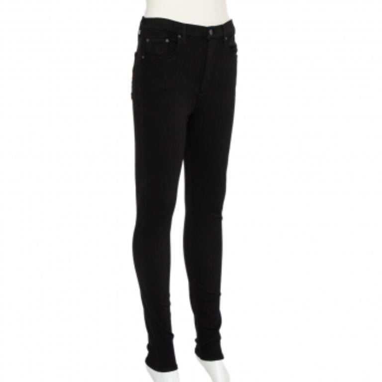 Grlfrnd Black Denim Skinny Kendall Jeans M For Sale 2
