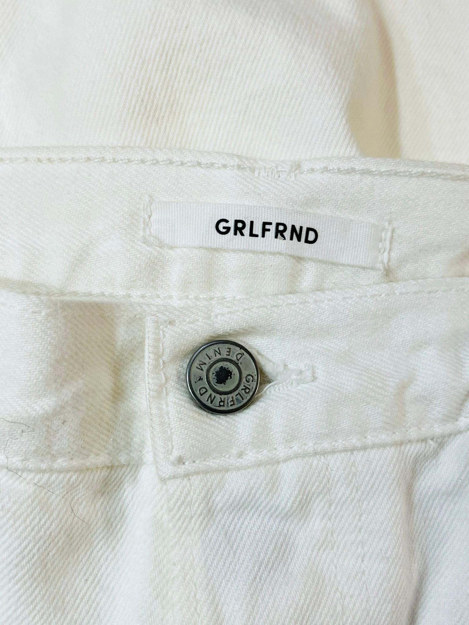 Grlfrnd Cropped Cotton Jeans For Sale 1