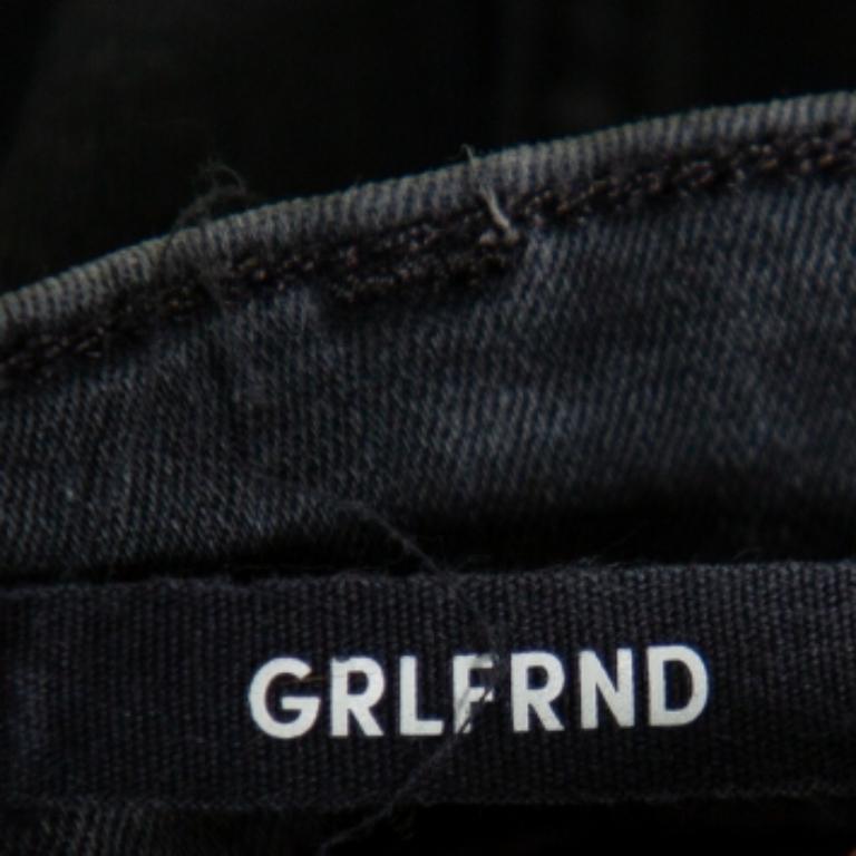 Black Grlfrnd Grey Denim Distressed Skinny Candice Jeans M For Sale