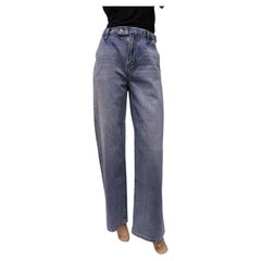 GRLFRND Leigh high-rise wide-leg jeans Size 25
