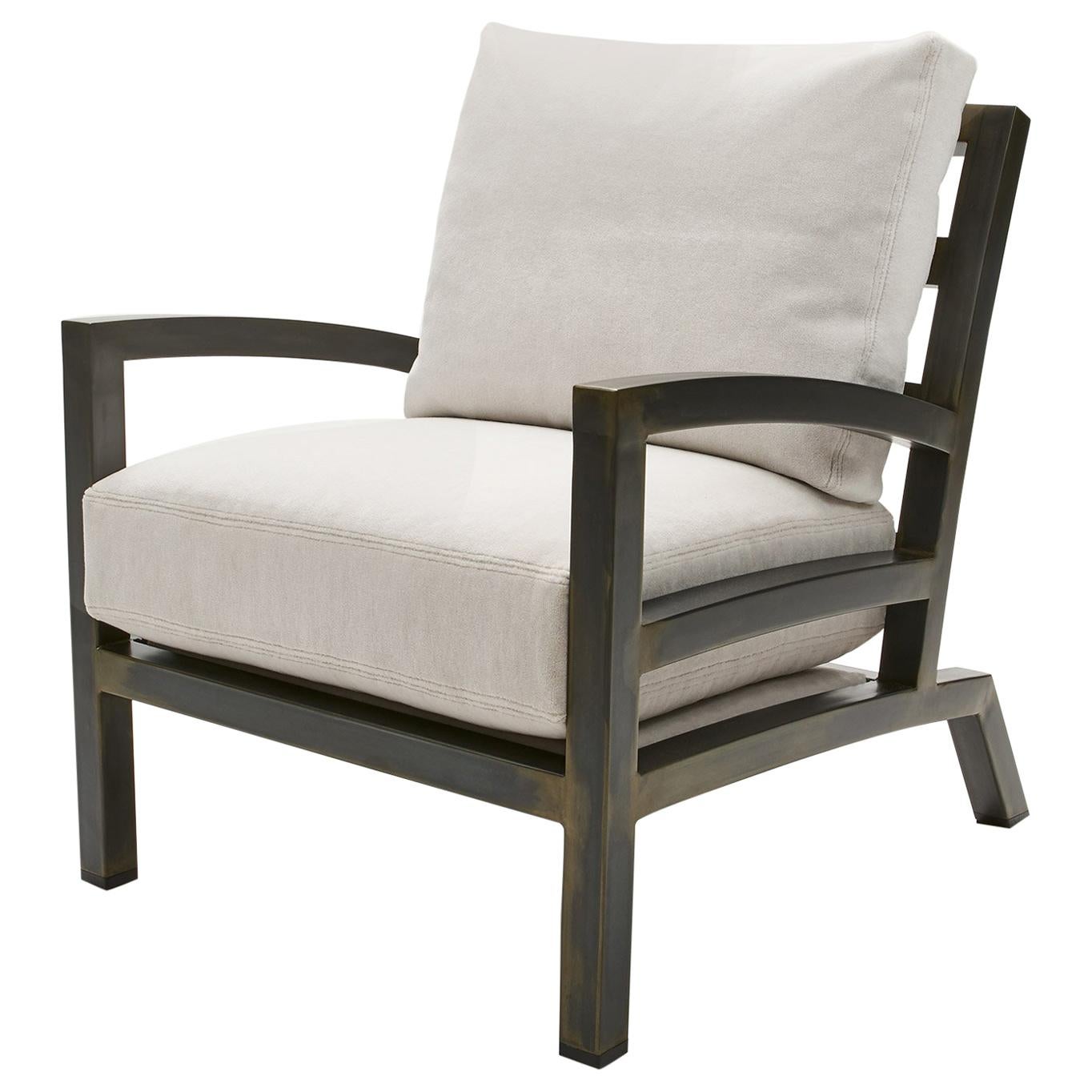 Gil Melott BESPOKE TX6315 Handmade Custom Steel Urban Lounge Chair for Studio 6F