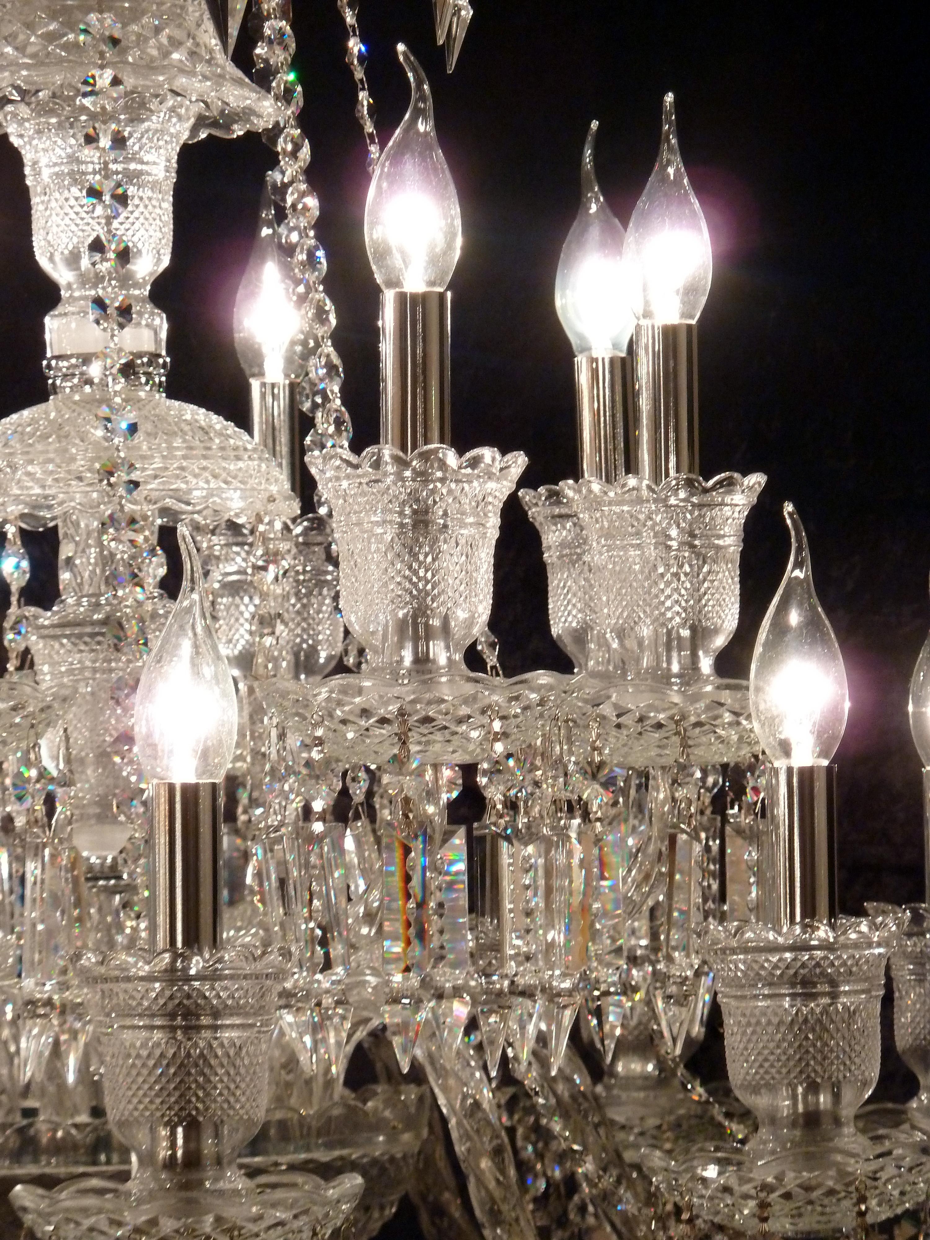 19th Century Groenensteyn Hermitage Crystal Chandelier with Swarovski Crystals For Sale