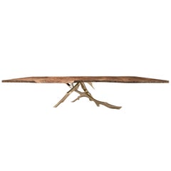 Grolier Table:  Cast Bronze Table Inspired by Nature’s Organic Branches