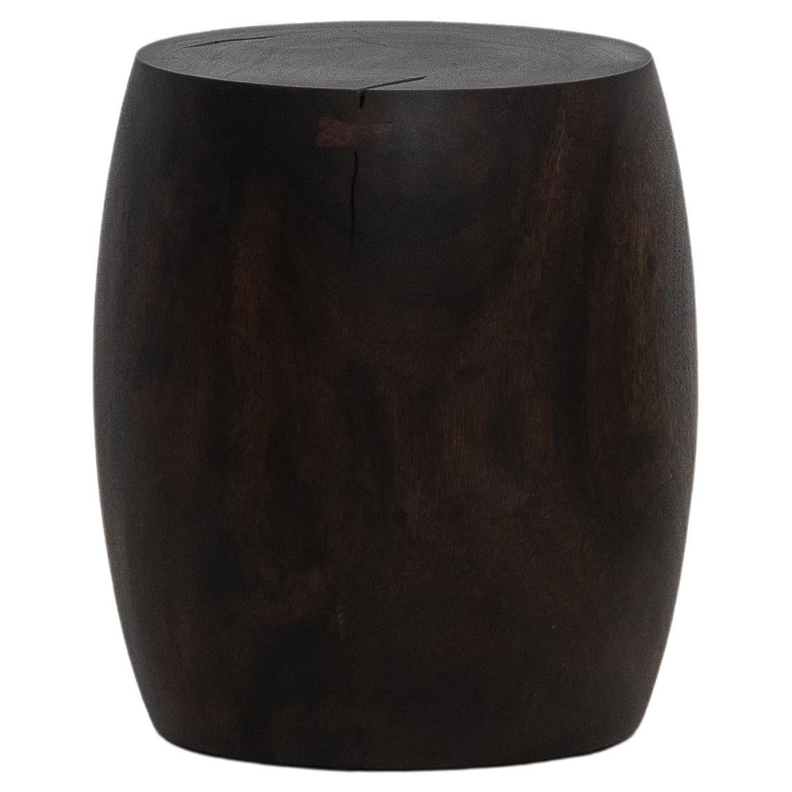 GROM stool, Natural Dark Monkey Pod finishing