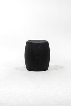 GROM stool, Rough Black Monkey Pod finishing