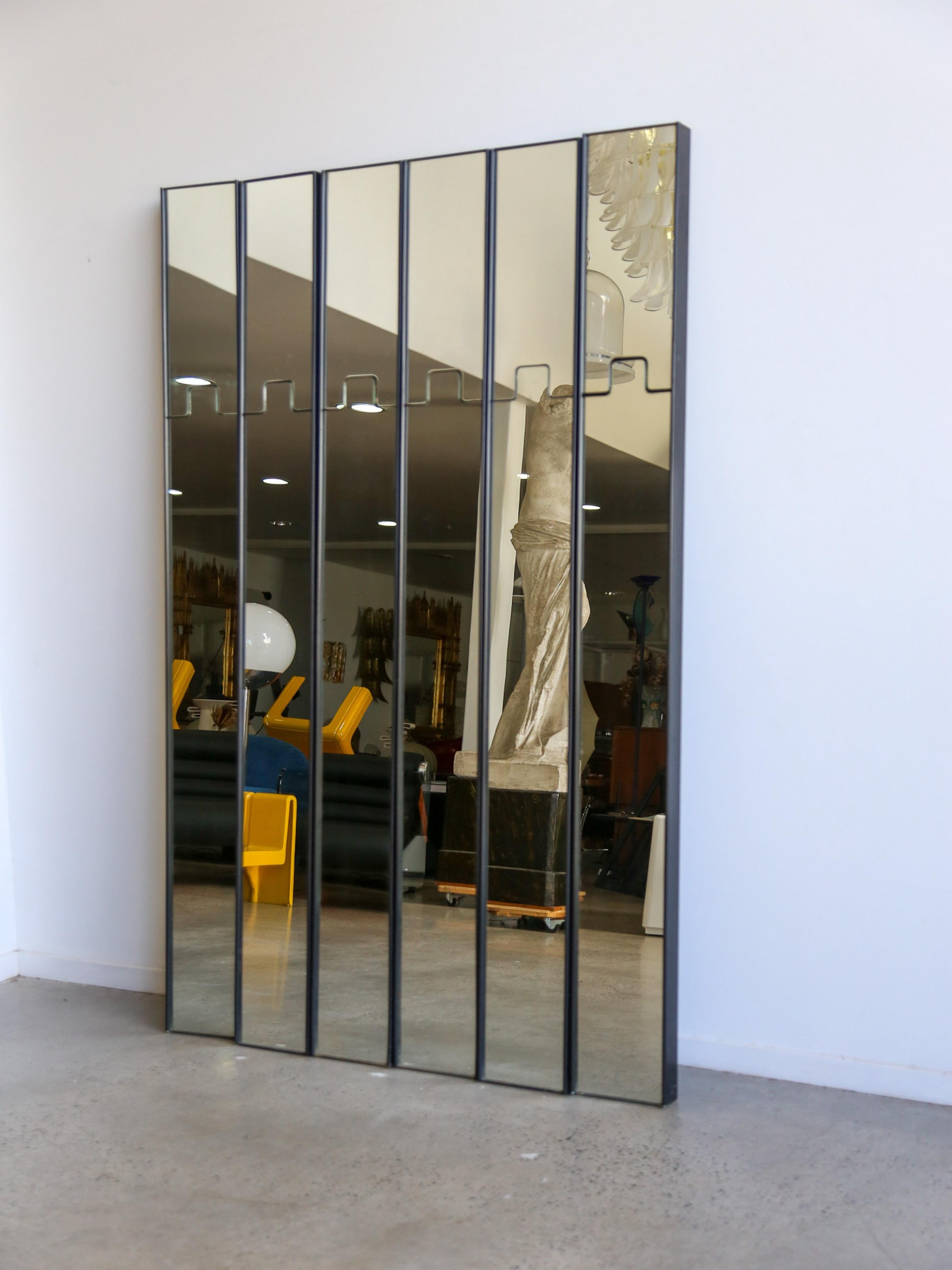 Gronda Modular Mirrors with Coat Hanger by Luciano Bertoncini for Elco 1