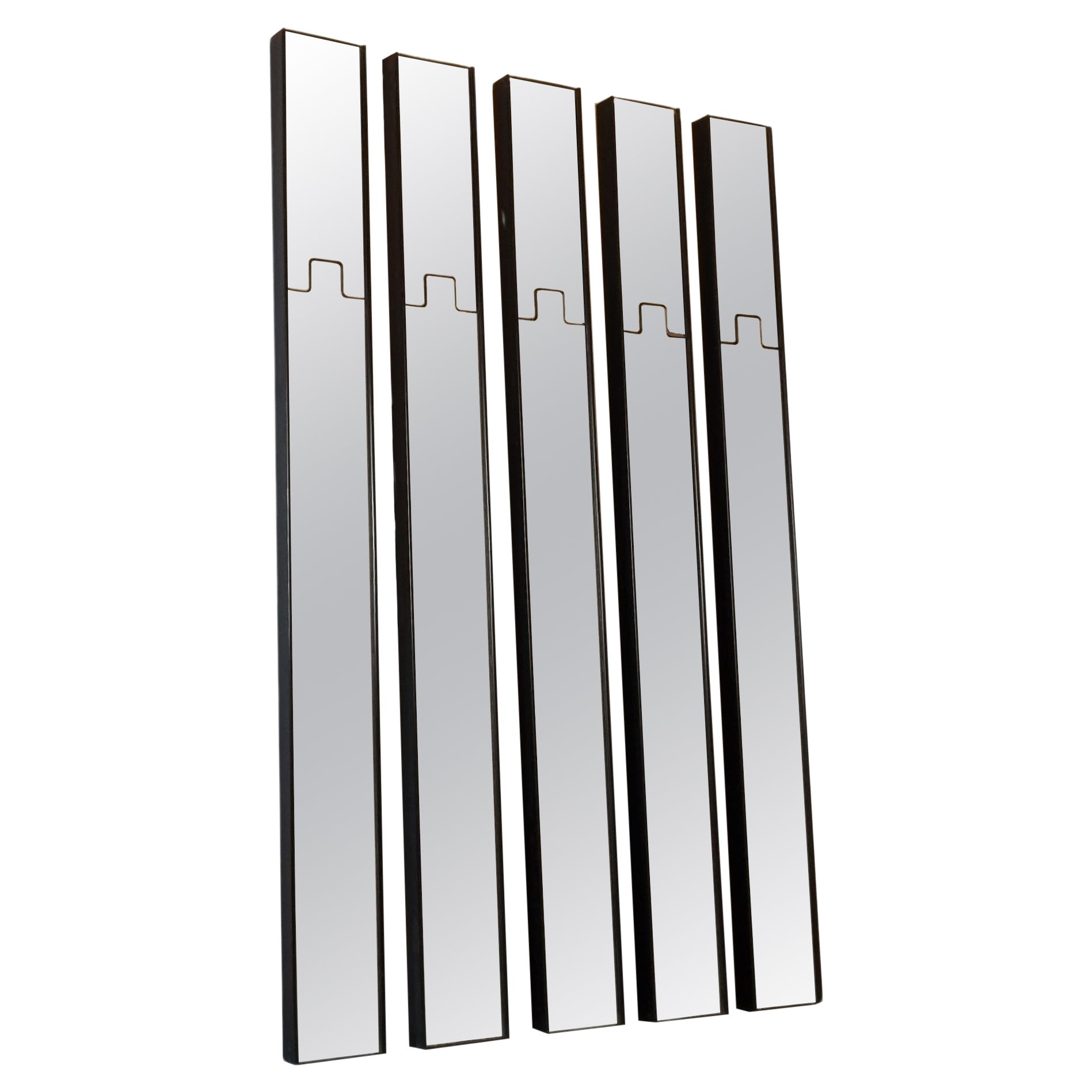 Gronda Wall Mirror designed by Luciano Bertoncini for Elco 1970 set of 5