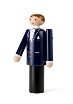 Groom Bleu/Noir/Blanc H : 7.1" (7.1")