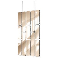 Groove Bronze Median Modular Wall Mirror by GTG Design Couture