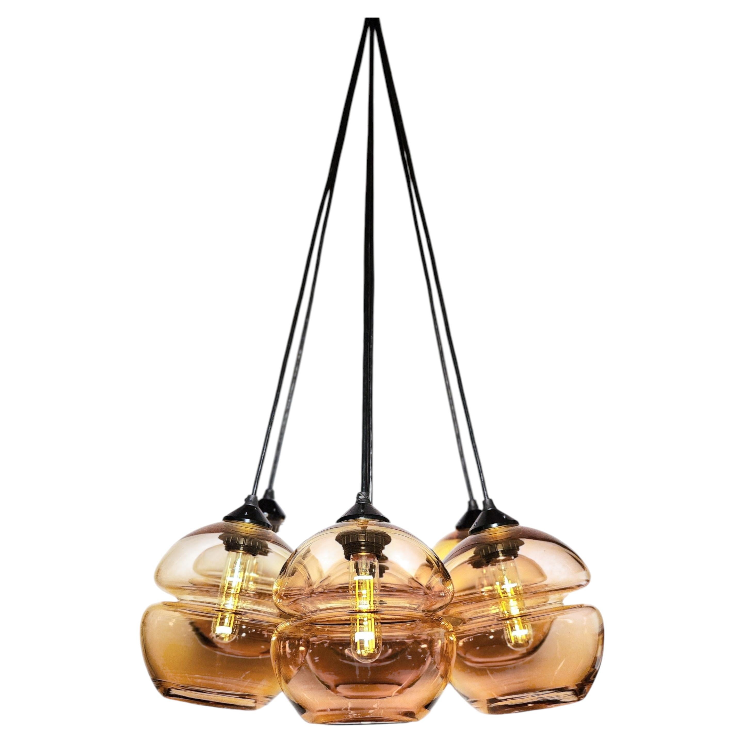 Lampadario personalizzabile Groove Series Sfera di Furthur Design