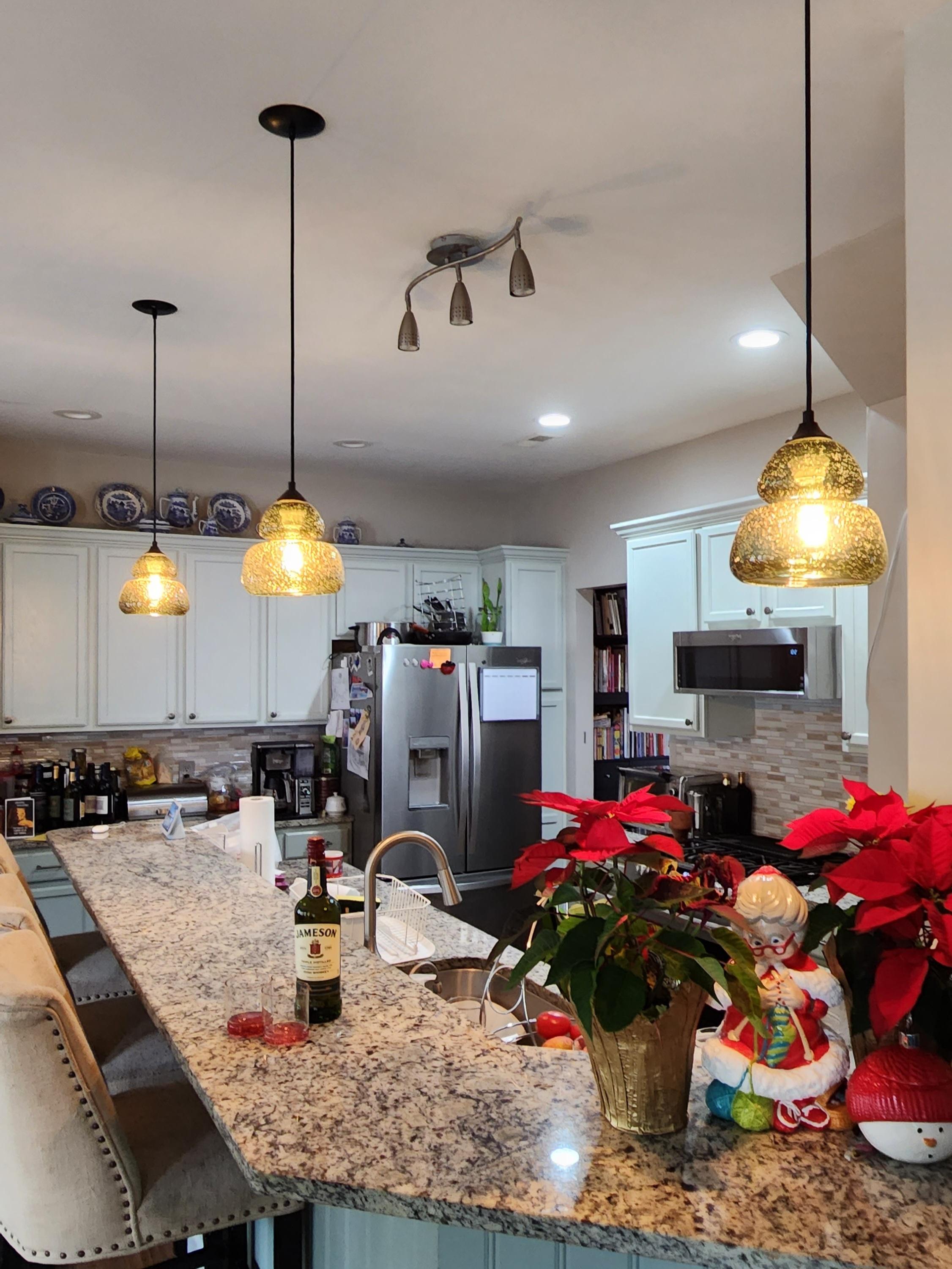 Blown Glass Groove Series Socket Pendant, Modern Handmade Glass Lighting For Sale