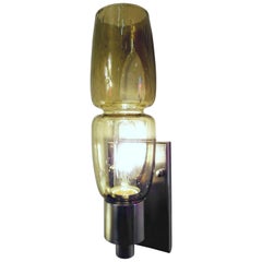 Groove Series Wall Sconce, Contemporary Handmade Glass Lighting, Customizable