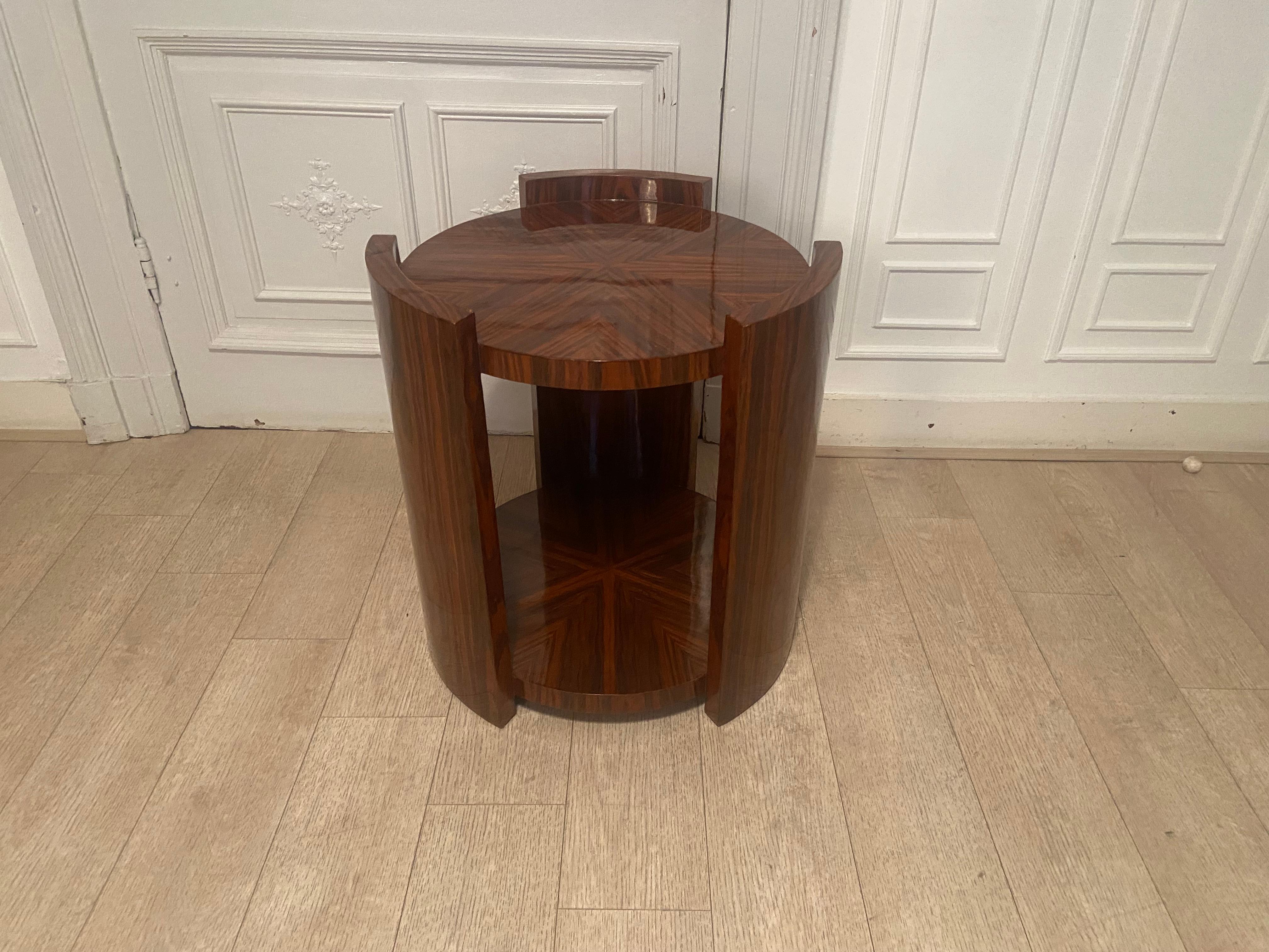 Art Deco Pedestal table, mahogany art deco For Sale