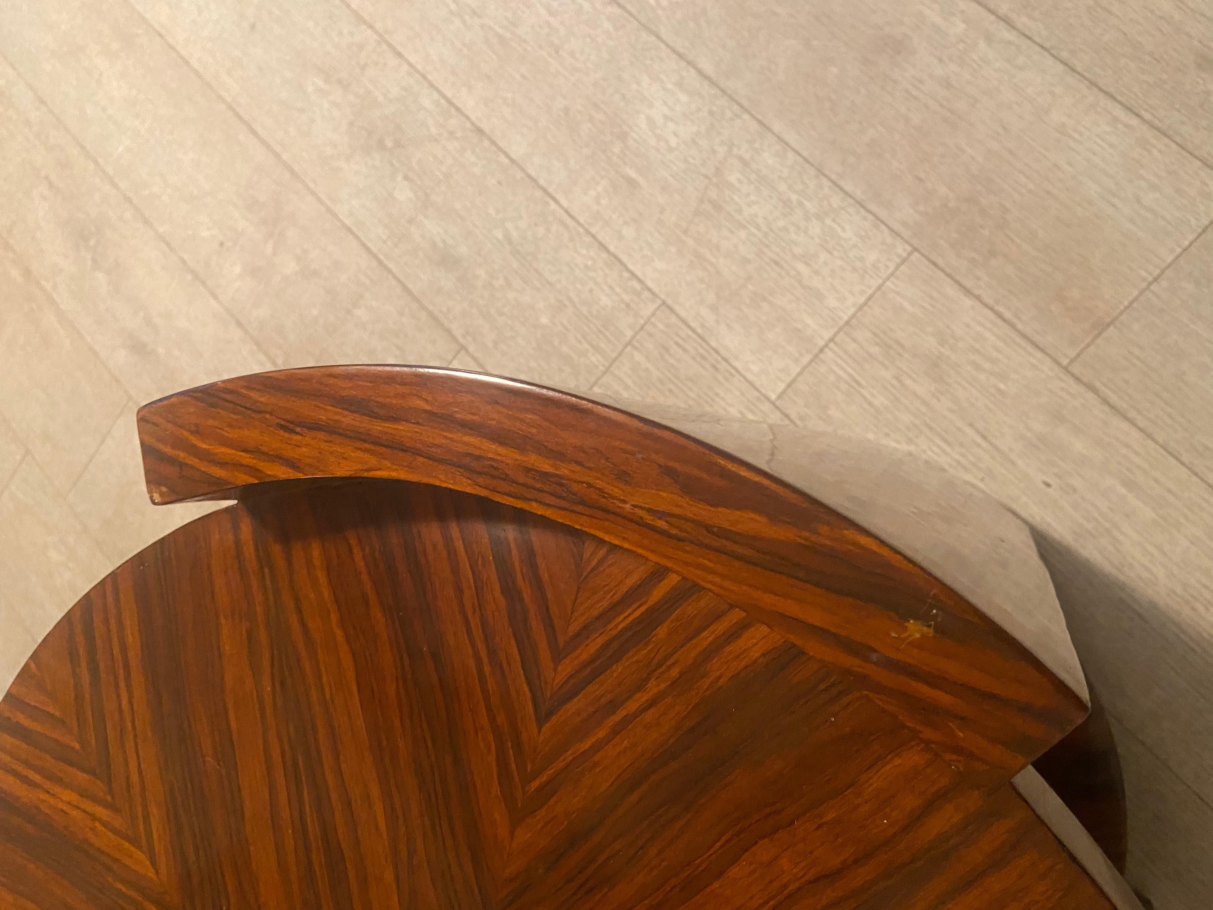Pedestal table, mahogany art deco For Sale 2