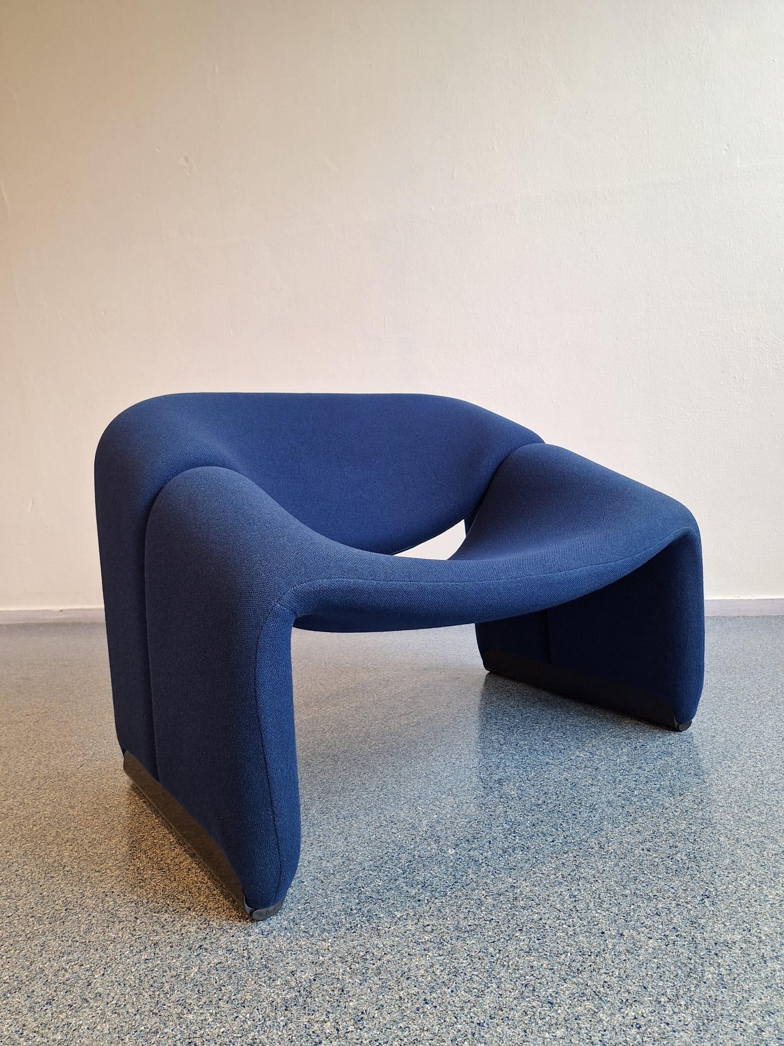 Groovy Stuhl in blau von Pierre Paulin für Artifort im Angebot 4