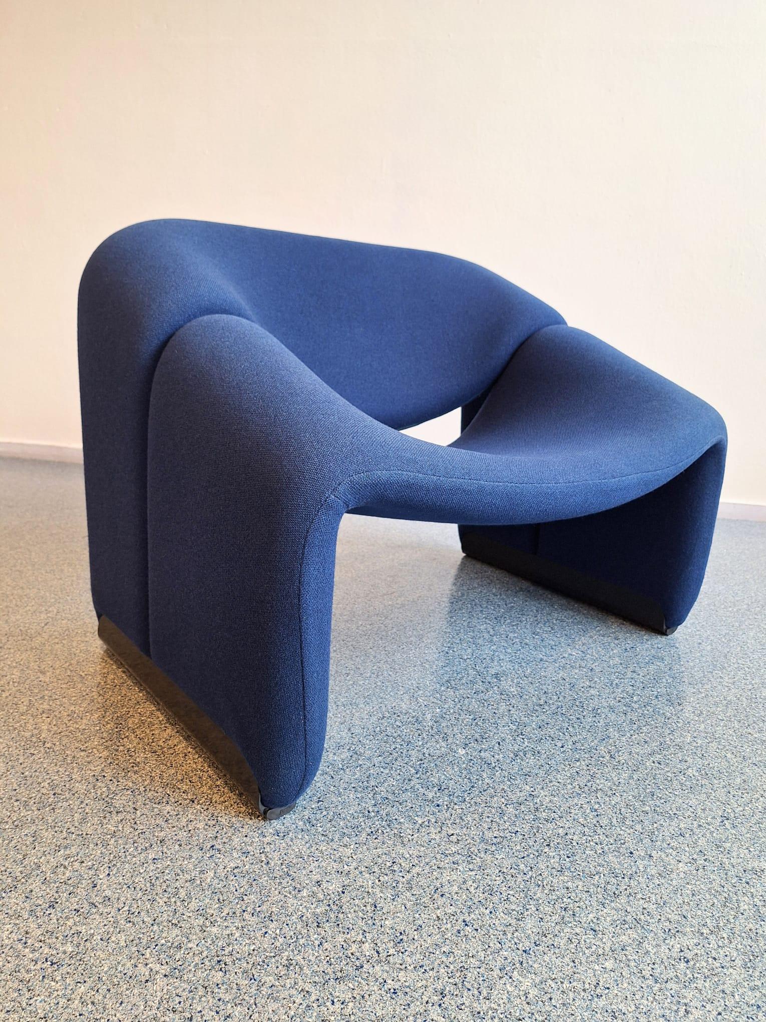 Groovy Stuhl in blau von Pierre Paulin für Artifort im Angebot 7