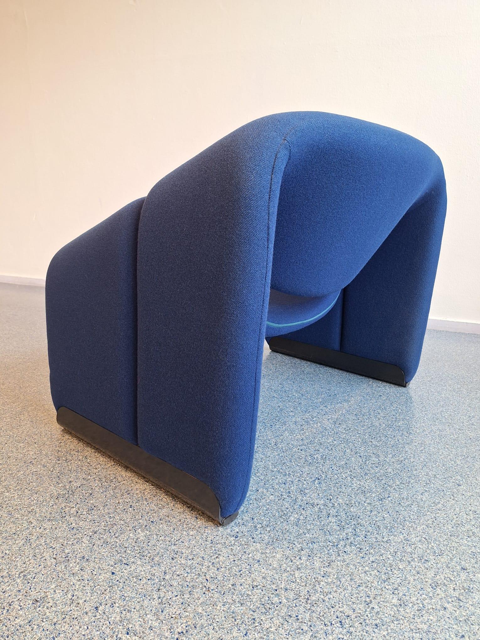 Groovy Stuhl in blau von Pierre Paulin für Artifort im Angebot 8