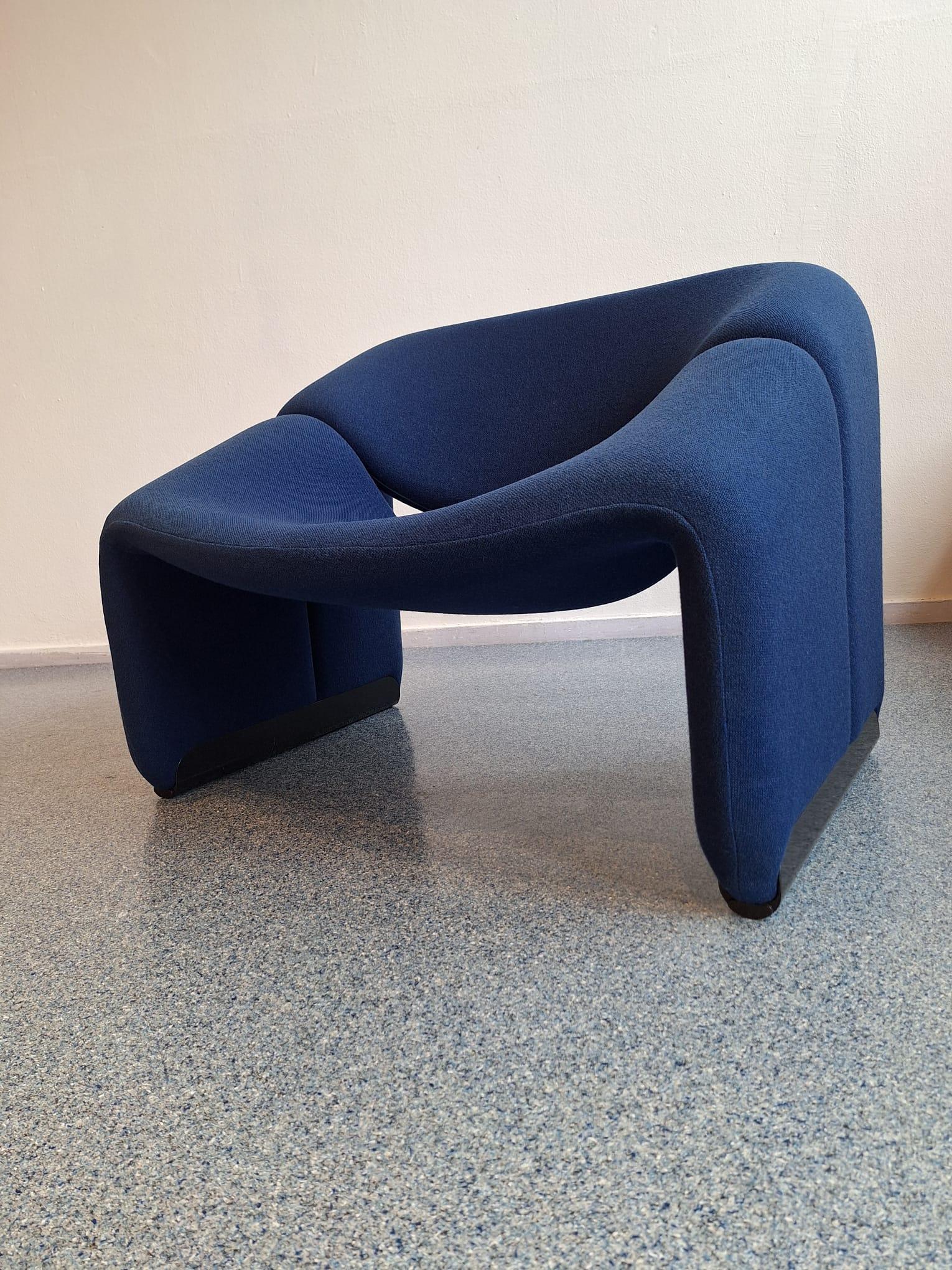 Groovy Stuhl in blau von Pierre Paulin für Artifort im Angebot 12