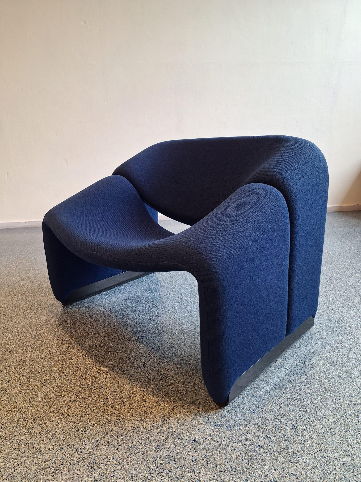 Groovy Stuhl in blau von Pierre Paulin für Artifort im Angebot 13