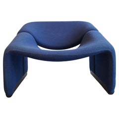Chaise Groovy en bleu par Pierre Paulin pour Artifort