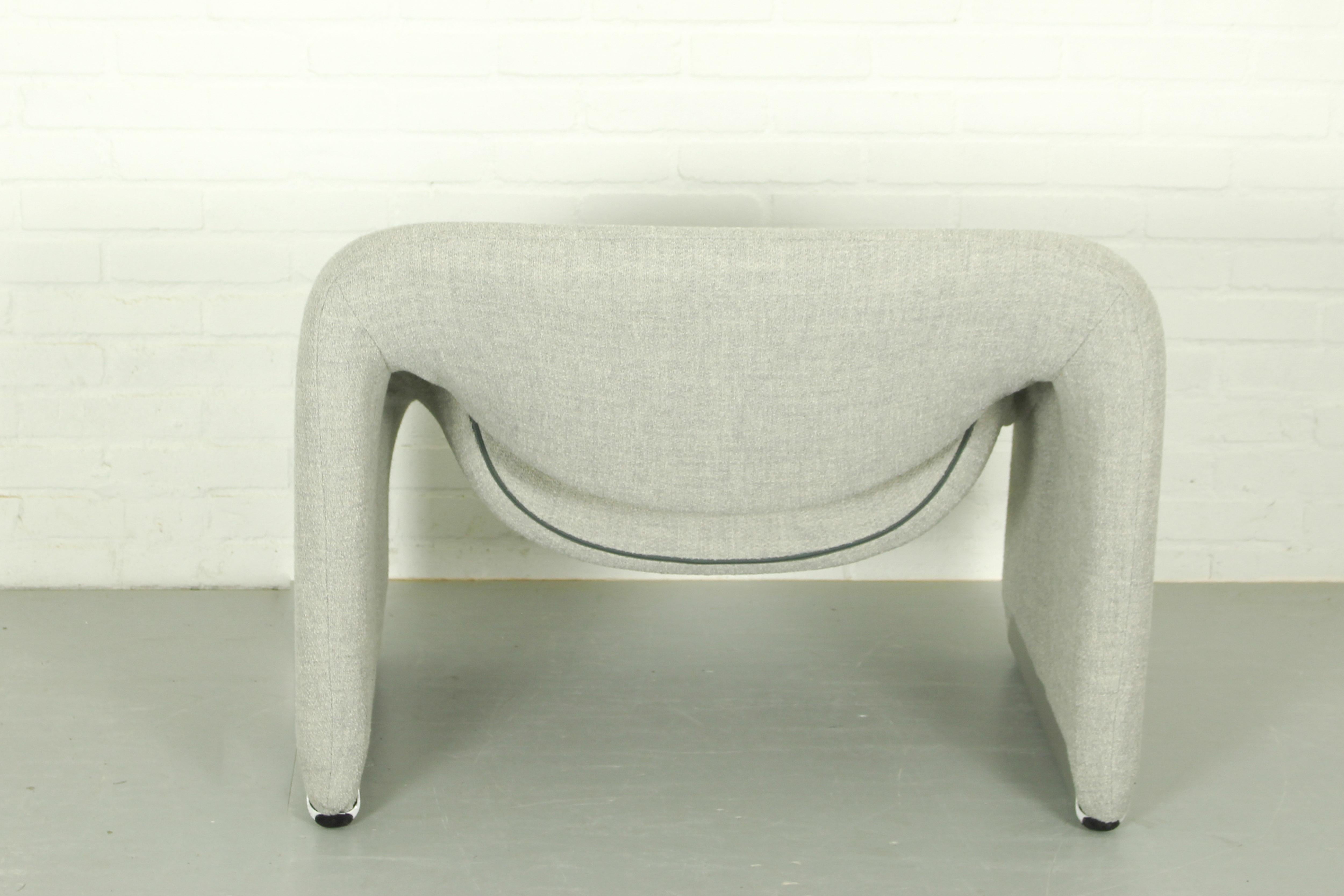 Metal Groovy Chair 'or F598' by Pierre Paulin for Artifort, 1970s For Sale