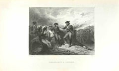 Bonaparte in Toulon - Etching by Hippolyte Bellange - 1837