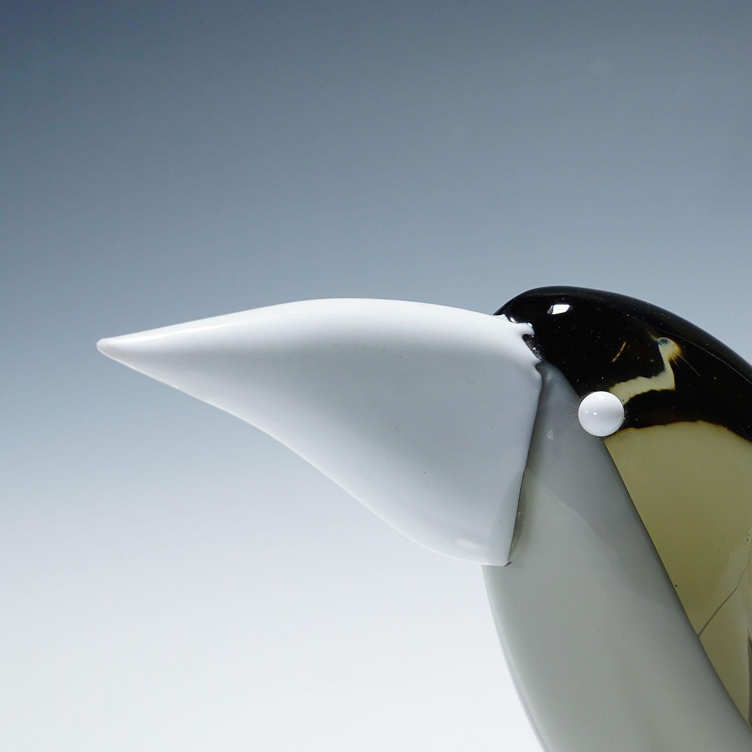 Escultura de vidrio Grosbeak de Livio Seguso para Gral Alemania ca. 1970s Alemán en venta