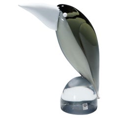 Escultura de vidrio Grosbeak de Livio Seguso para Gral Alemania ca. 1970s