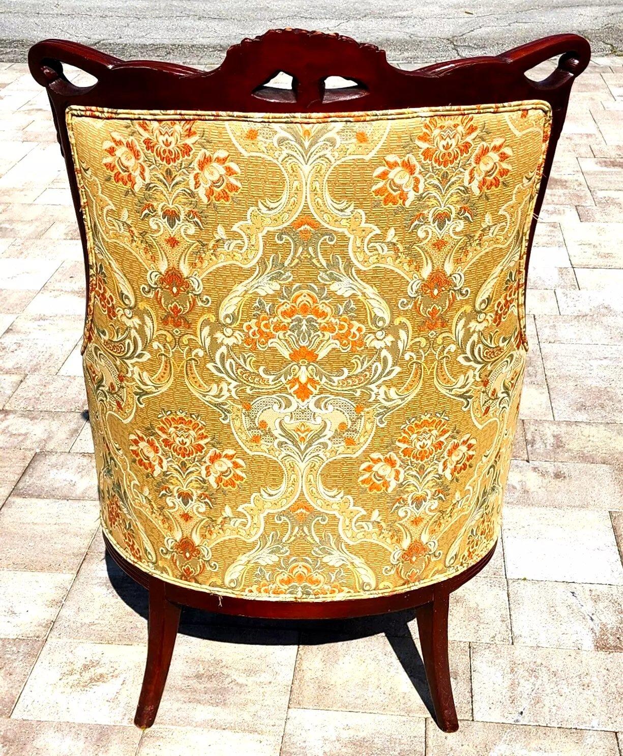 Cotton GROSFELD HOUSE Armchair Antique Museum Quality For Sale