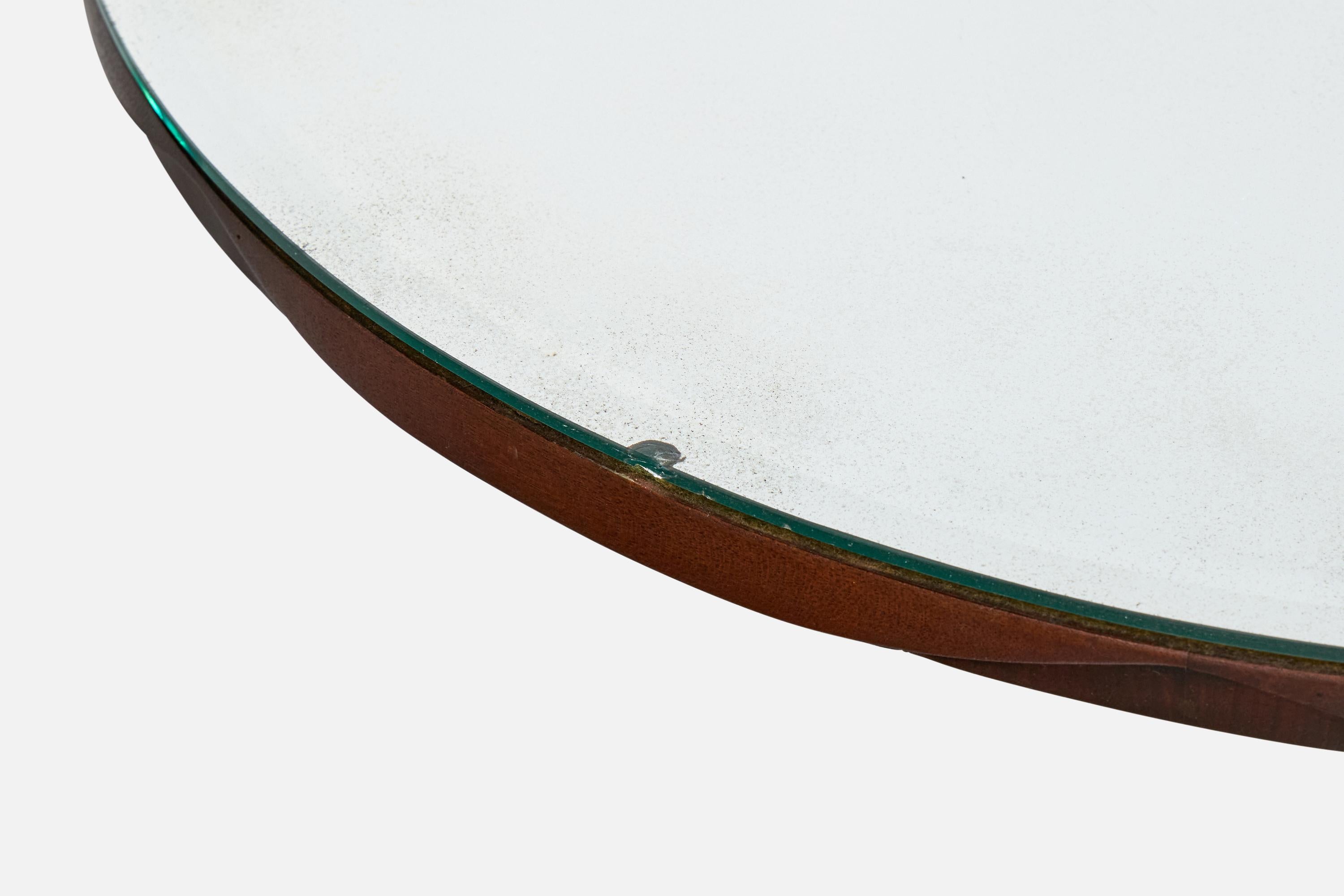 Attribuzione Grosfeld House, Tavolino, Wood, Lucite, Specchio, USA, anni '40 in vendita 8