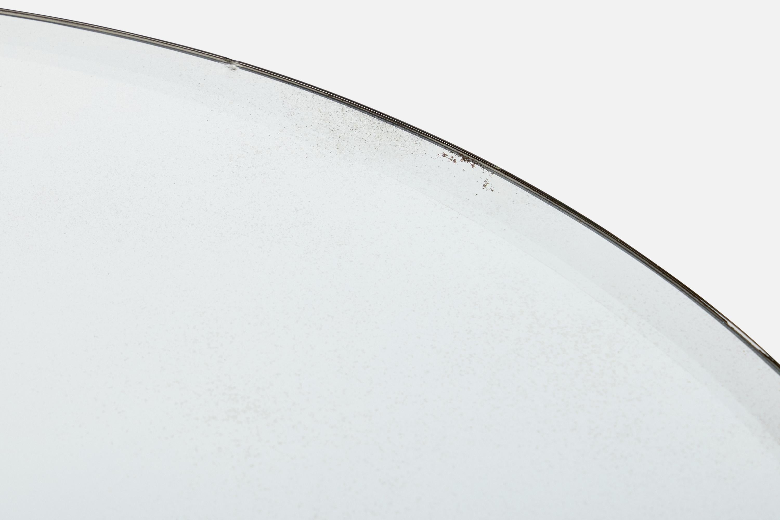 Attribuzione Grosfeld House, Tavolino, Wood, Lucite, Specchio, USA, anni '40 in vendita 4