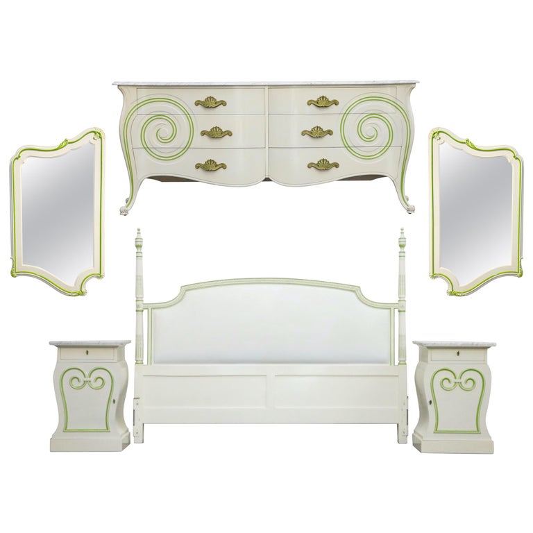 Grosfeld House Carrara Marble Complete Bedroom Set, circa 1940s, Signed For  Sale at 1stDibs