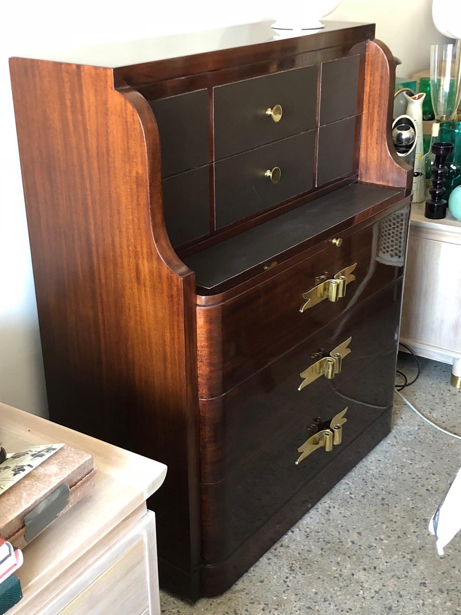 Grosfeld House Chest or Secretary, 1940s In Good Condition For Sale In St.Petersburg, FL