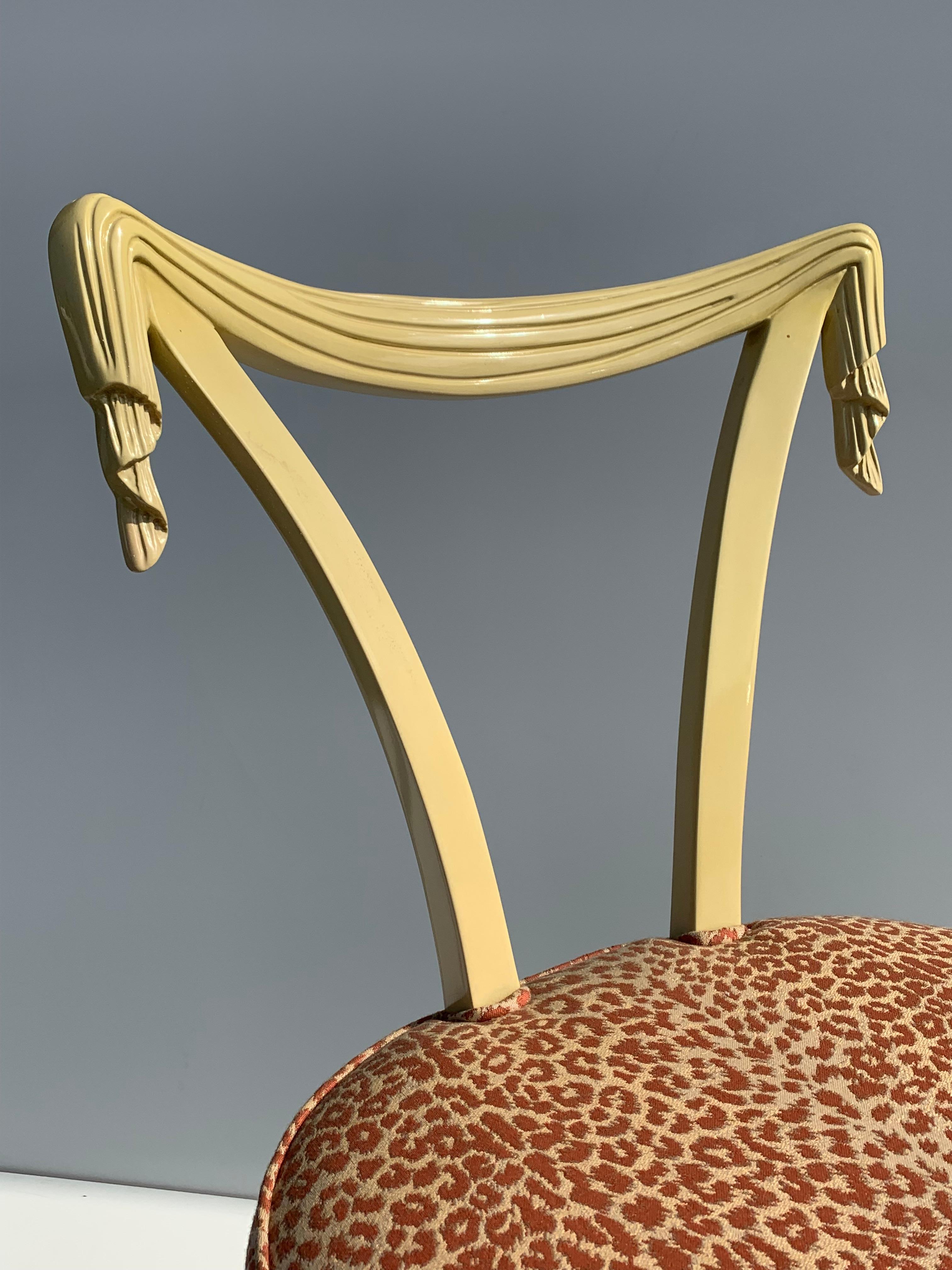 Wood Grosfeld House Draped Vanity Chair