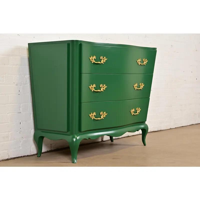 Mid-20th Century Grosfeld House French Provincial Louis XV Chest of Drawers, Newly Refinished For Sale