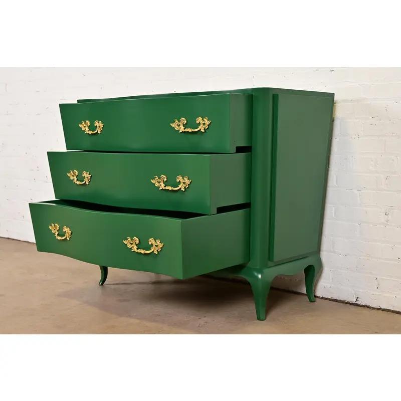 Grosfeld House French Provincial Louis XV Chest of Drawers, Newly Refinished For Sale 1