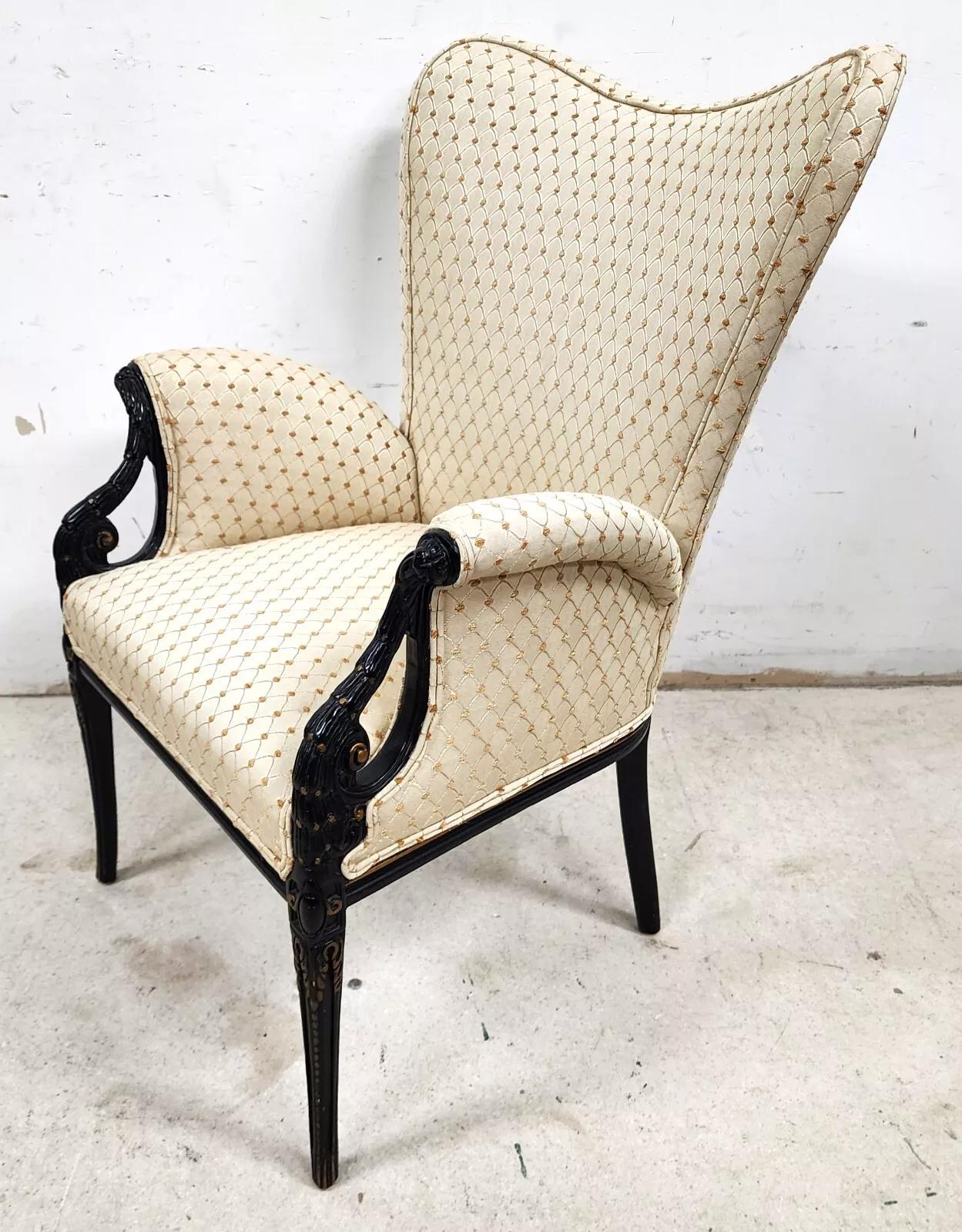 Grosfeld House French Wingback Armchair For Sale 5