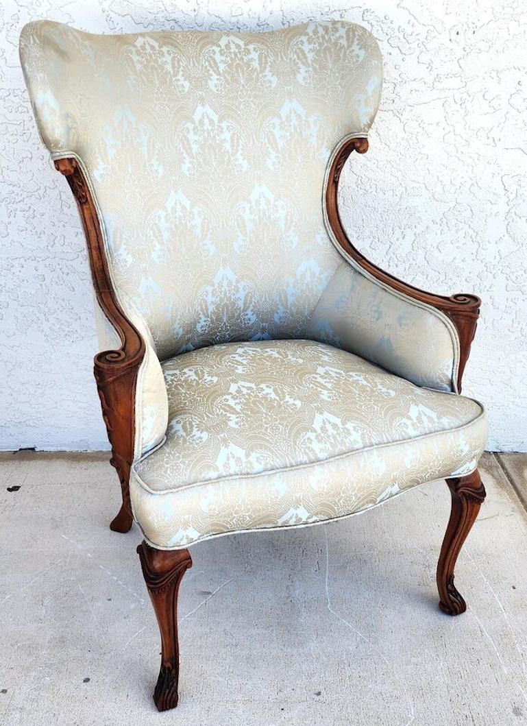 Art Nouveau Grosfeld House French Wingback Armchair For Sale