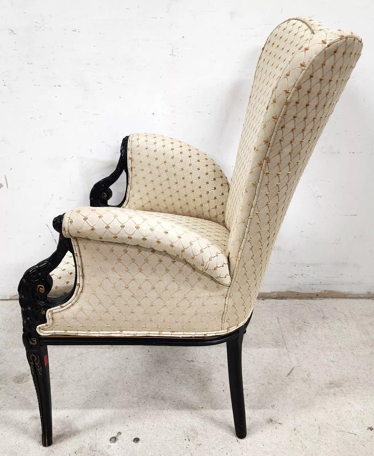 Art Nouveau Grosfeld House French Wingback Armchair For Sale