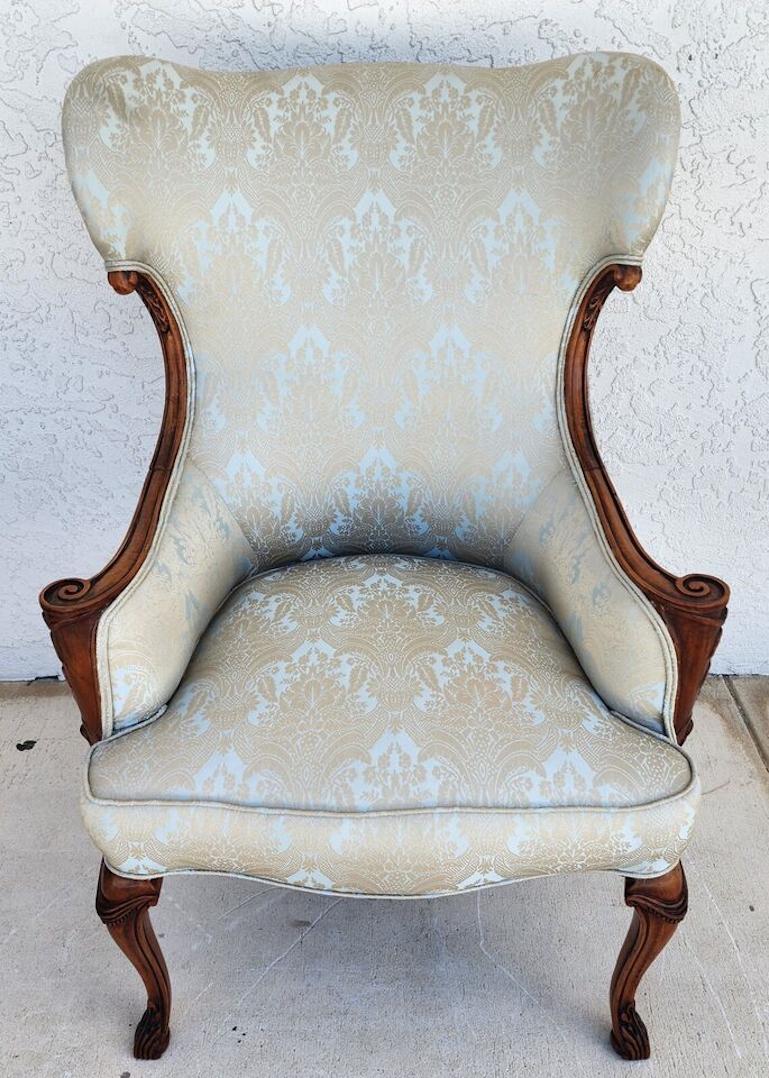 20th Century Grosfeld House French Wingback Armchair For Sale