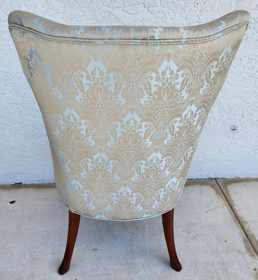 Fruitwood Grosfeld House French Wingback Armchair For Sale