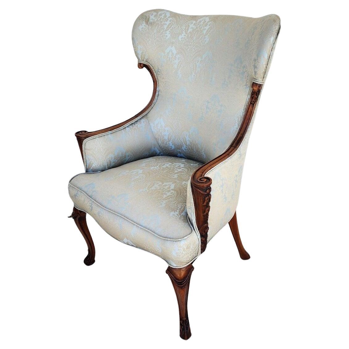 Grosfeld House French Wingback Armchair For Sale